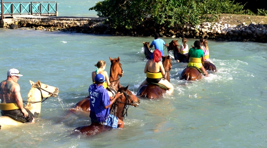 Countryside trail ride in Jamaica