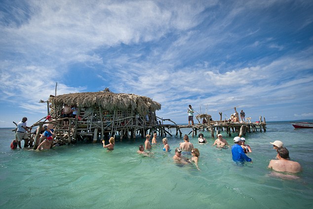 Pelican Bar rustic bar on stilts